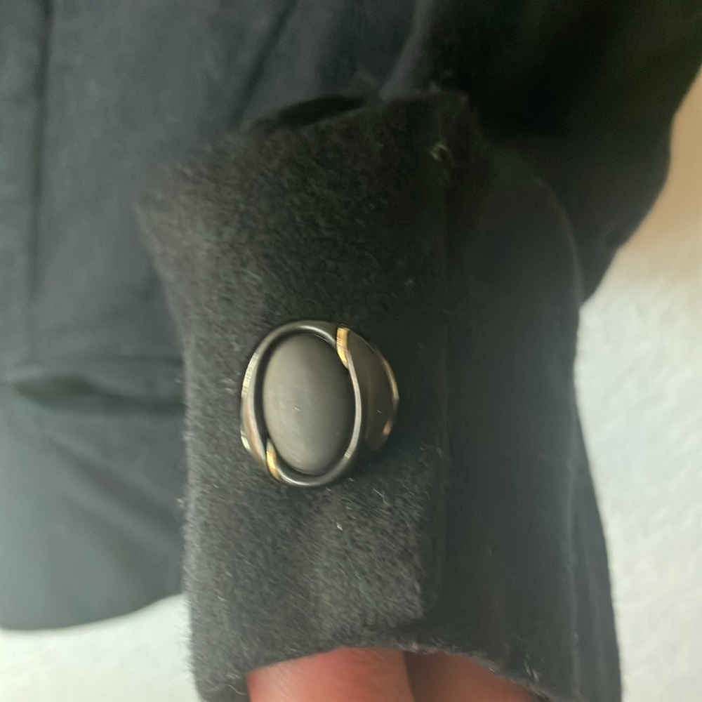 Pendleton Made In Usa 100% Wool Black Cropped Vin… - image 7